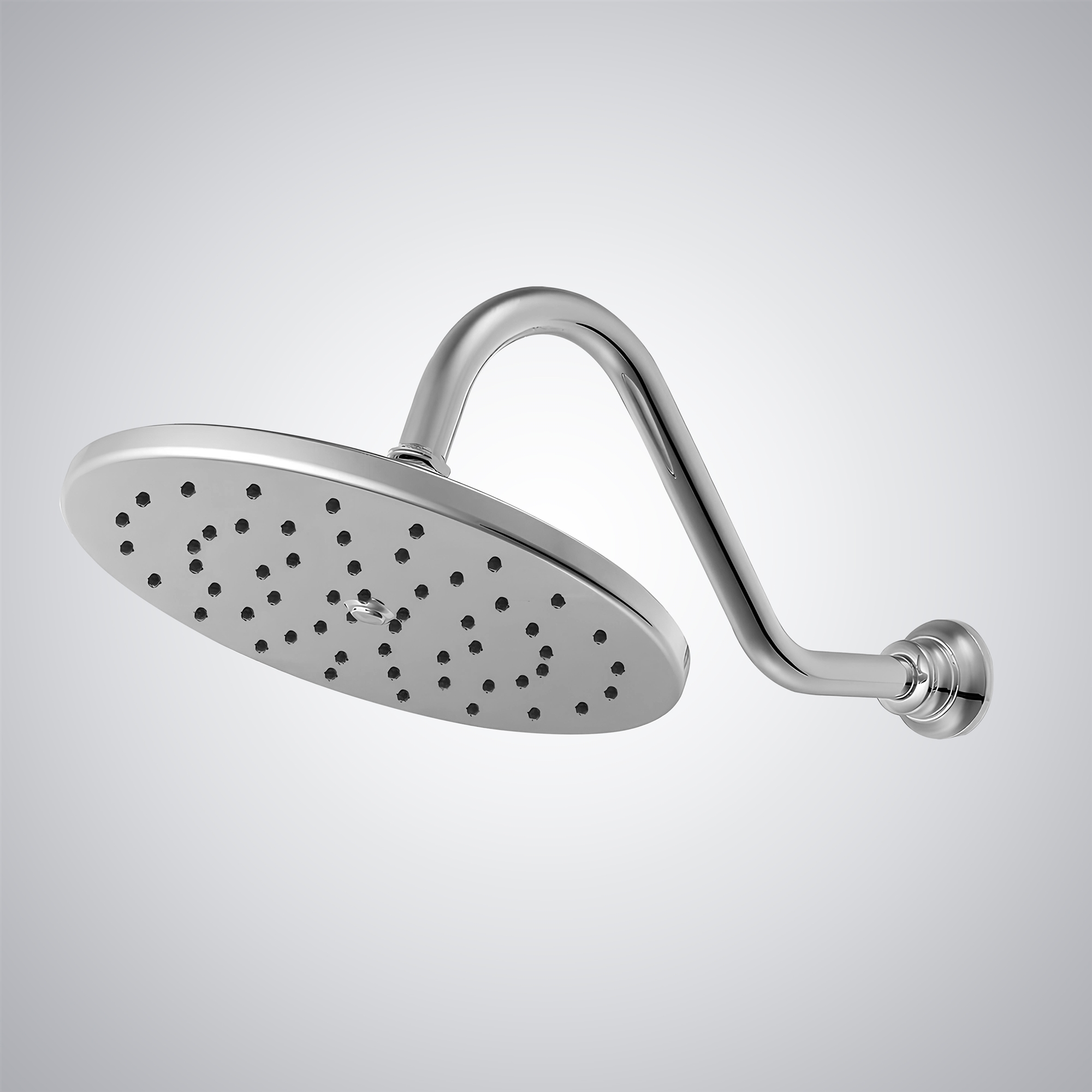 Adjustable height and angle rain shower head arm